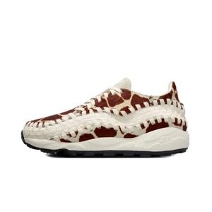 Nike Air Footscape Woven Cow Print Sail Brown FB1959-100 Mens 15 Womens 16.5